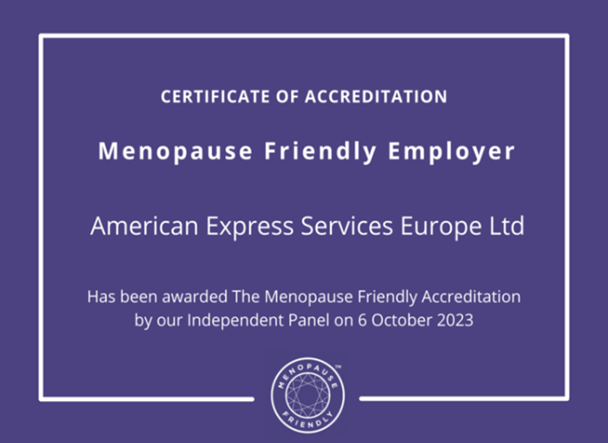 Women in Finance Charter Menopause Friendly Commitment
